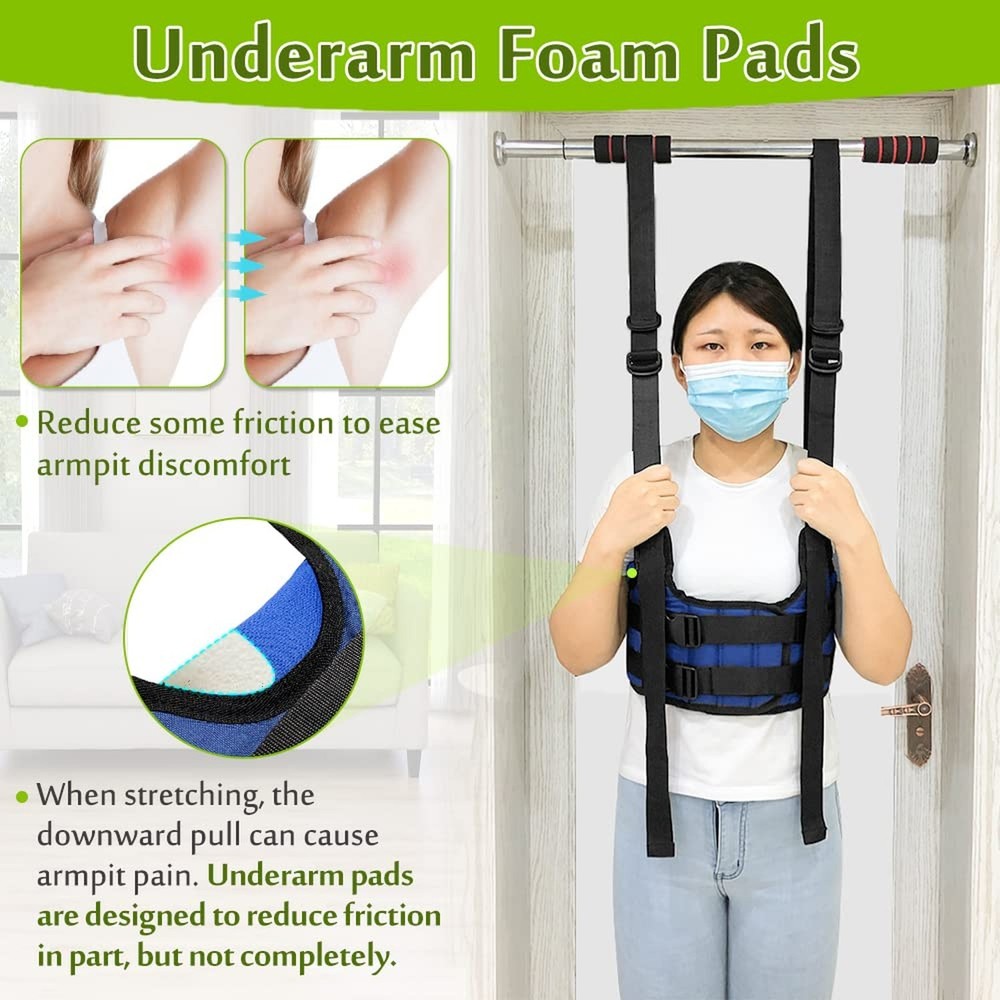 Mybow Back Stretcher Harness for Spinal Decompression, Lumbar Traction Belt &...