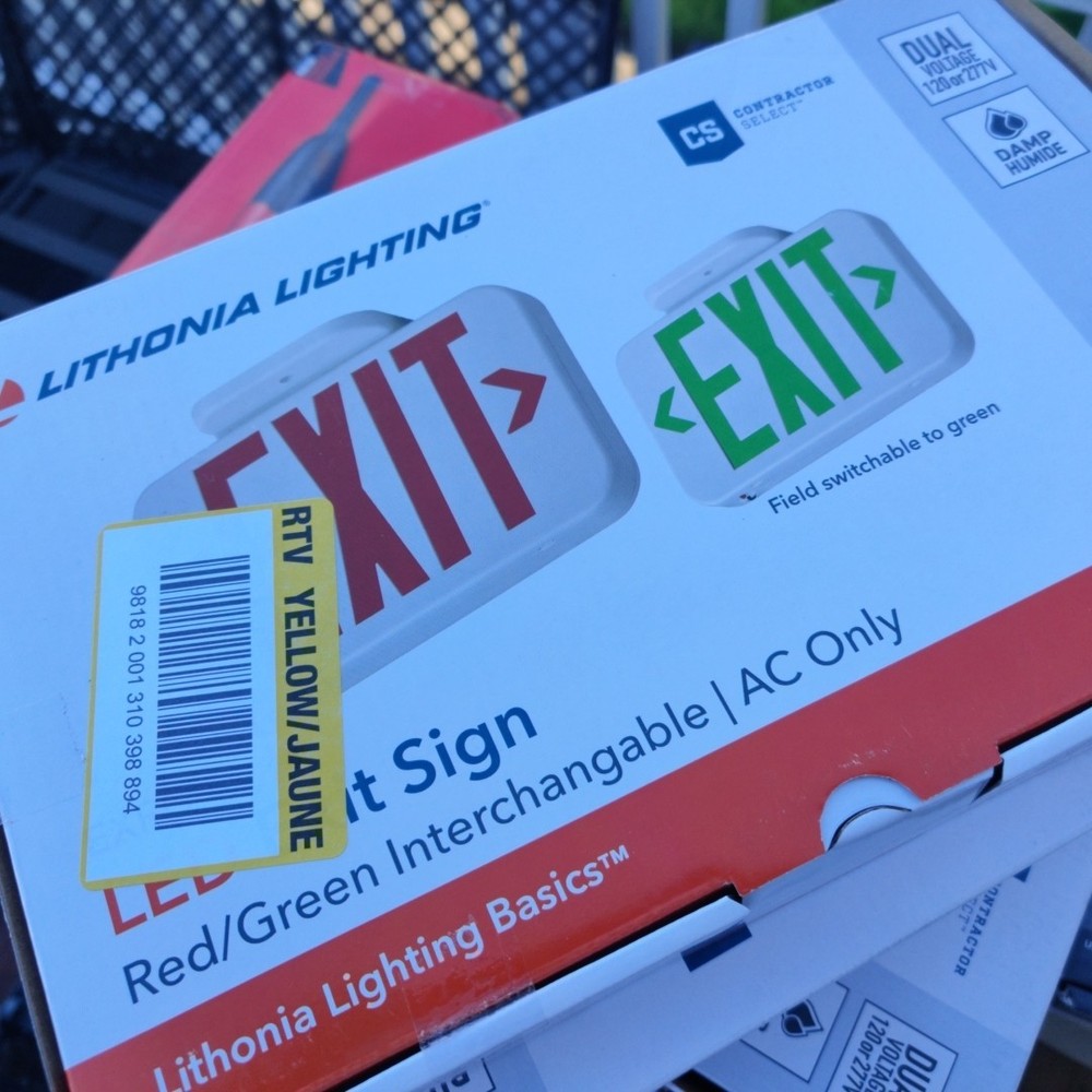 Lithonia Lighting Contractor Select Integrated LED White Exit Sign