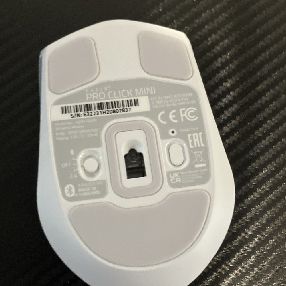 Razer Pro Click Mini Wireless Mouse Silent White OPEN BOX TESTED and WORKING