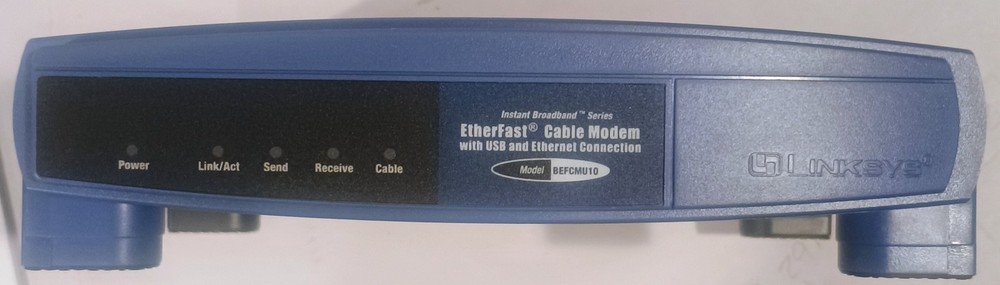 Linksys BEFCMU10 Ver. 2 EtherFast Cable Modem with USB & Ethernet Connection