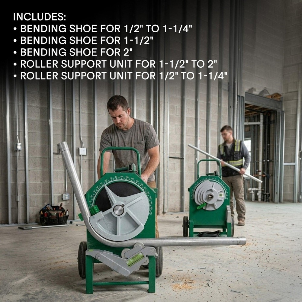 Staten Tools | 1/2-2" EMT Bender & Roller Shoe Group | Greenlee 555C | Current