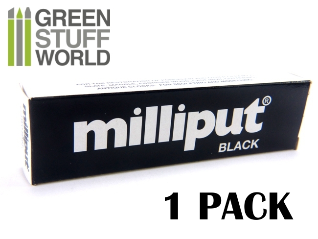 Milliput Black - Epoxy Putty 4oz (113.4 g) -- Modelling