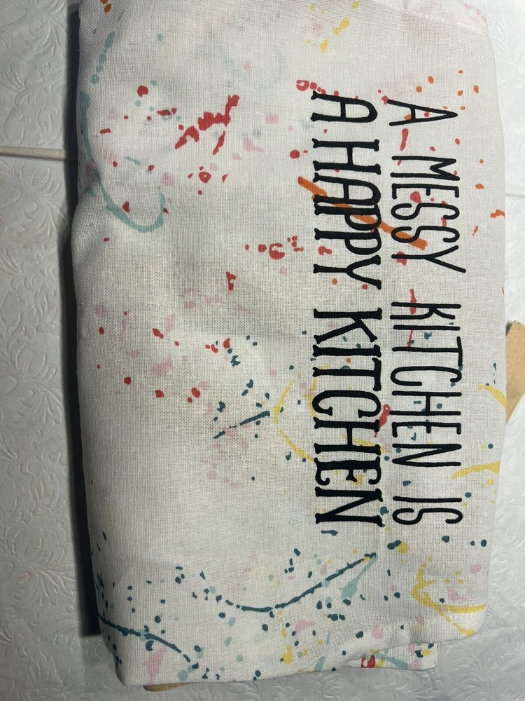 A Messy kitchen Is A Happy Kitchen Apron