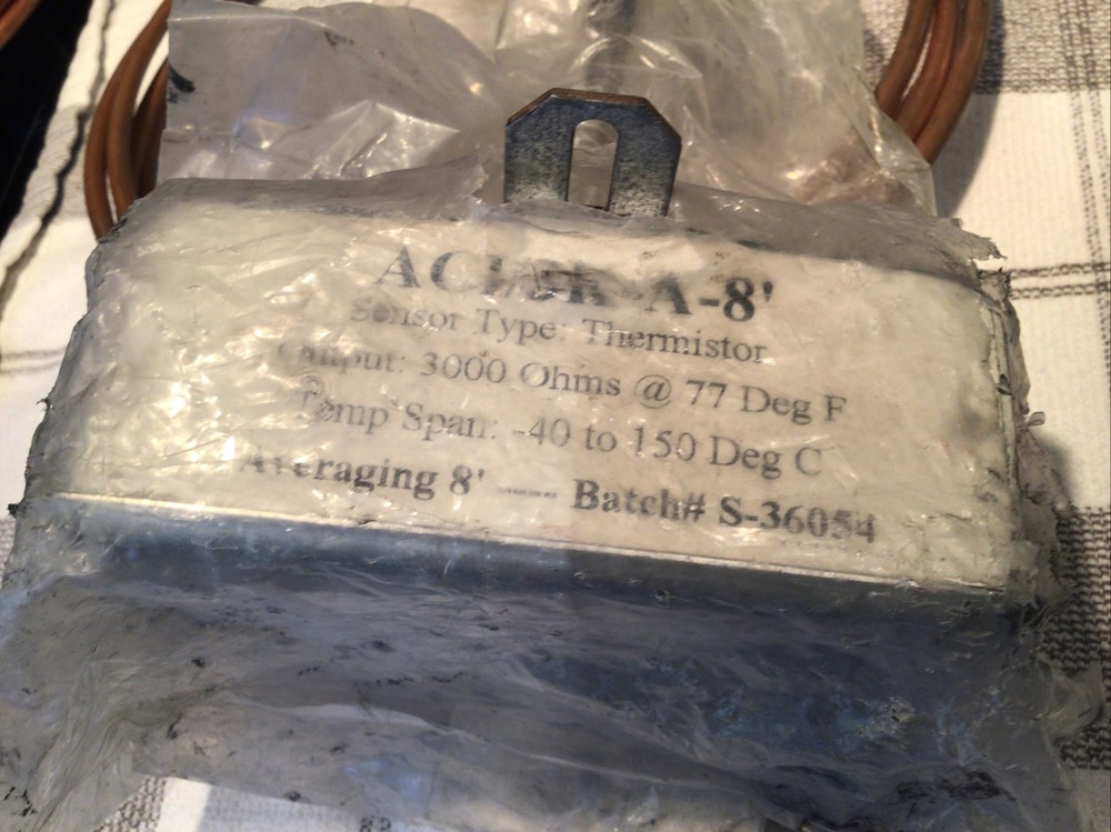 ACI Thermistor Temperature Sensor, ACI/3K-A-8’, ACI,NEW