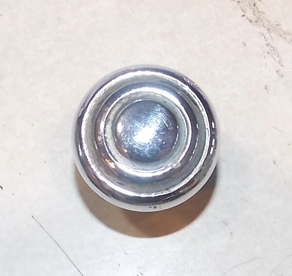 Mid Century Round Chrome Furniture Pull / Drawer Handle