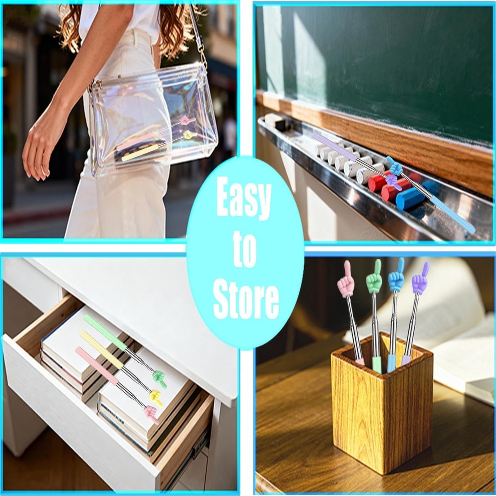 Extendable Teacher Pointer - Versatile, Adjustable, Ergonomic Teaching Aid & Pre