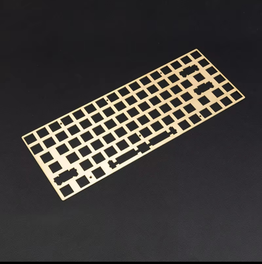 84 keys brass mechanical keyboard plate
