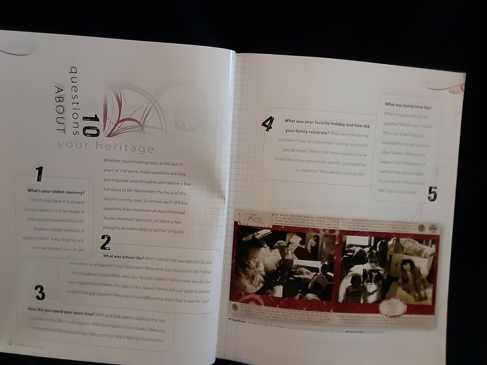 Creative Memories "Ten Questions" Idea Book