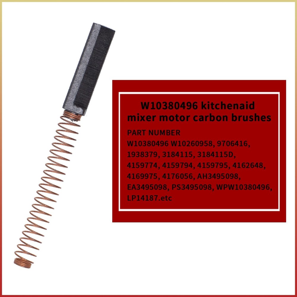 Replacement Carbon Motor Brushes for KitchenAid Mixers - 4 Pack