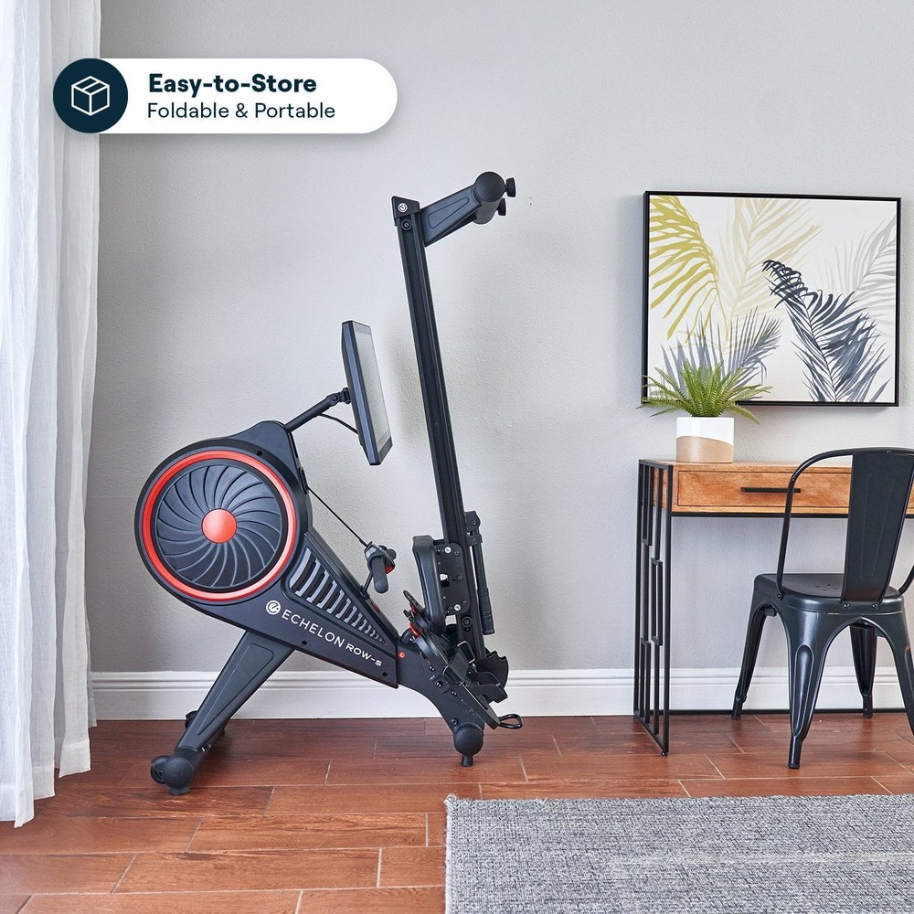 Echelon Row-S Indoor Rowing Machine with Rotating HD Touchscreen