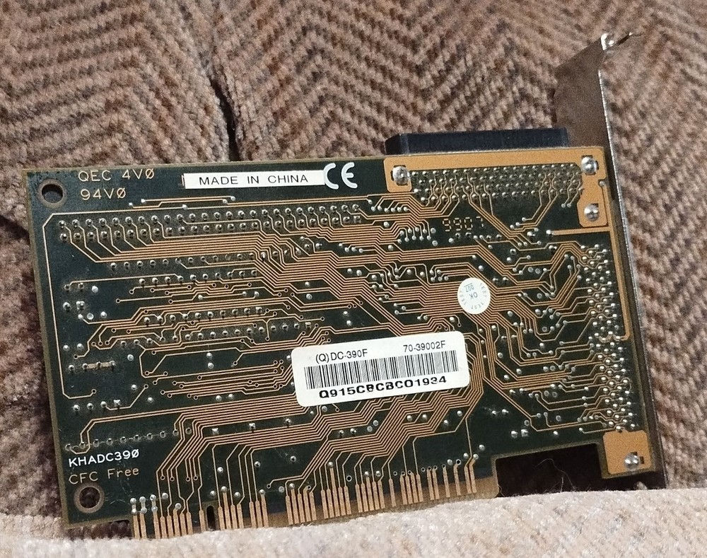 Tekram DC-390F PCI SCSI-3/SE Wide Controller