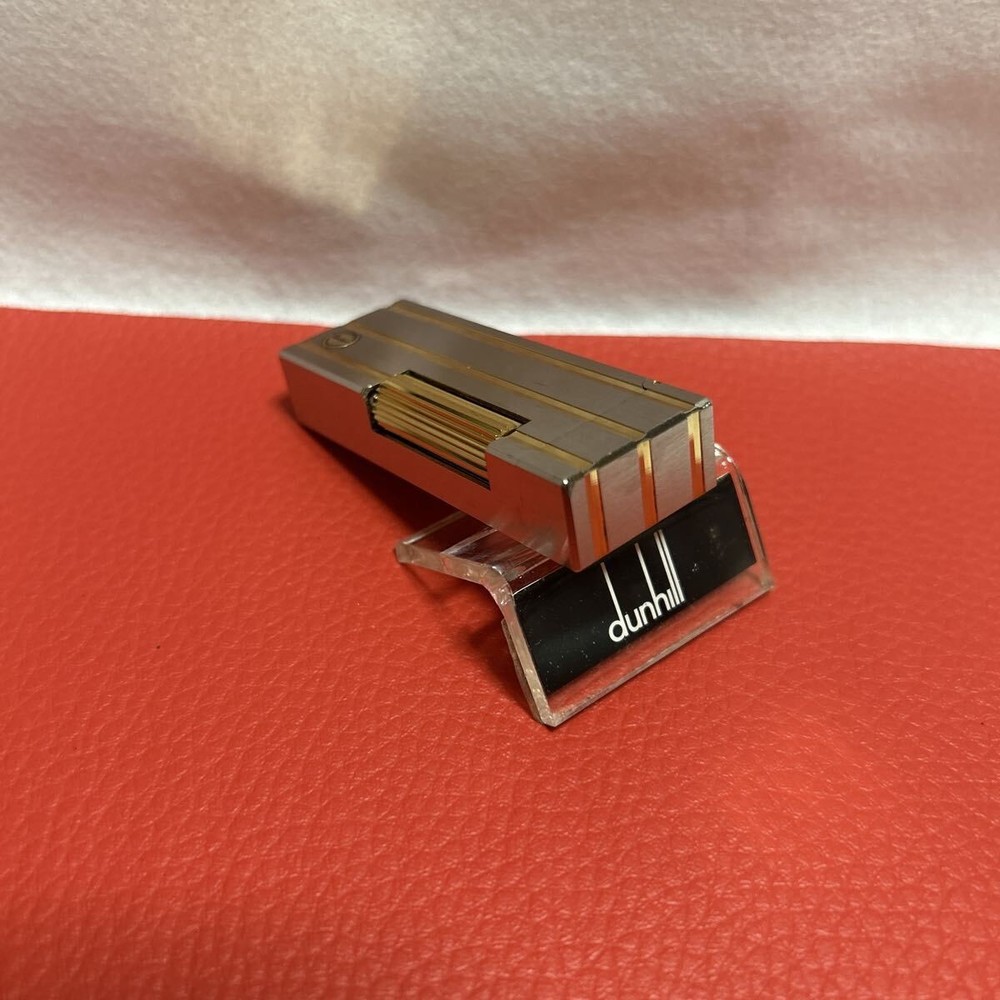 Overhauled Dunhill Rollagas lighter Silver Gold d mark without box