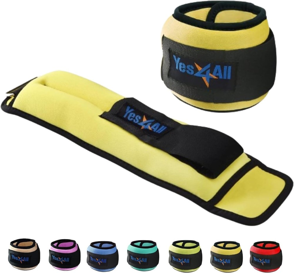 2x4Lbs Neoprene Ankle Weights for Walking, Jogging & Strength Training