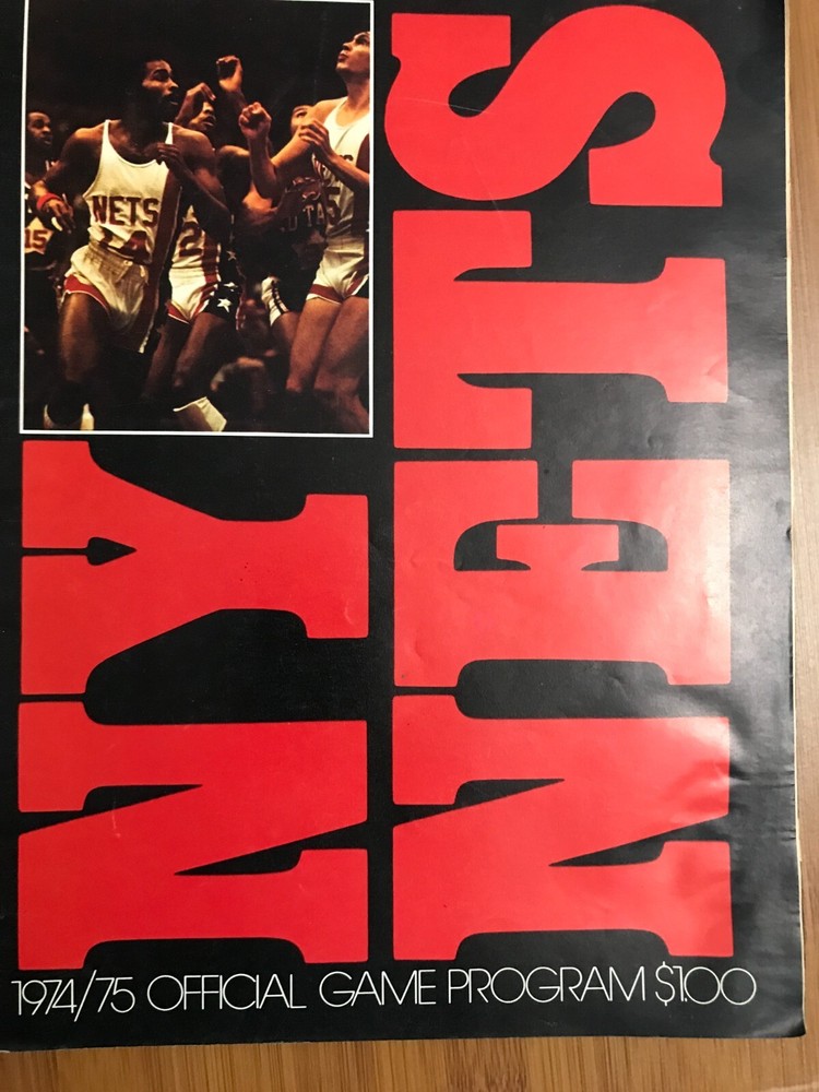 NY Nets 1974 75 program