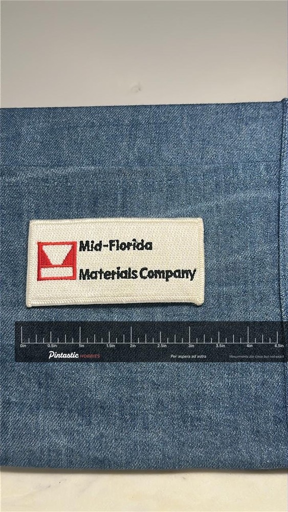 Mid-Florida Materials Collectable Patch: White & Red - Retro Work Accessory