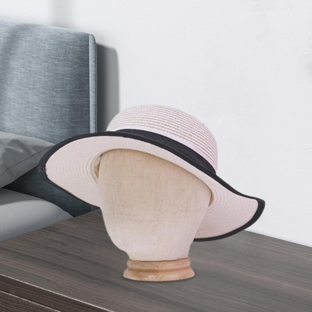 Wig Display Head Caps Storage Rack Multipurpose Linen Manikin Head Styling