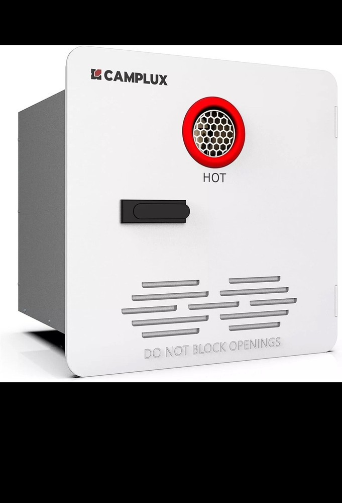 CAMPLUX RV Tankless Water Heater with  Door 12V -Lp On Demand 65,000 BTU