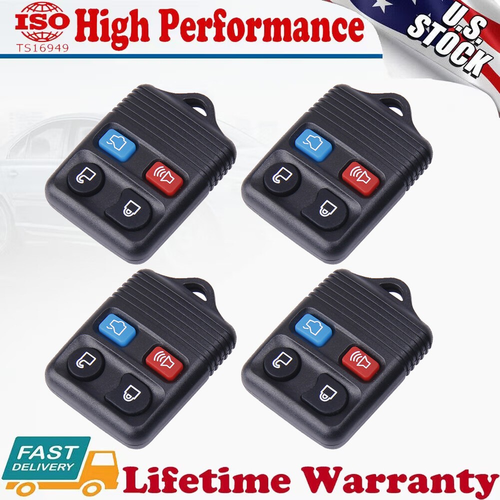 4x Keyless Entry Remote Control Car Key Fob Clicker Transmitter For Ford Explore