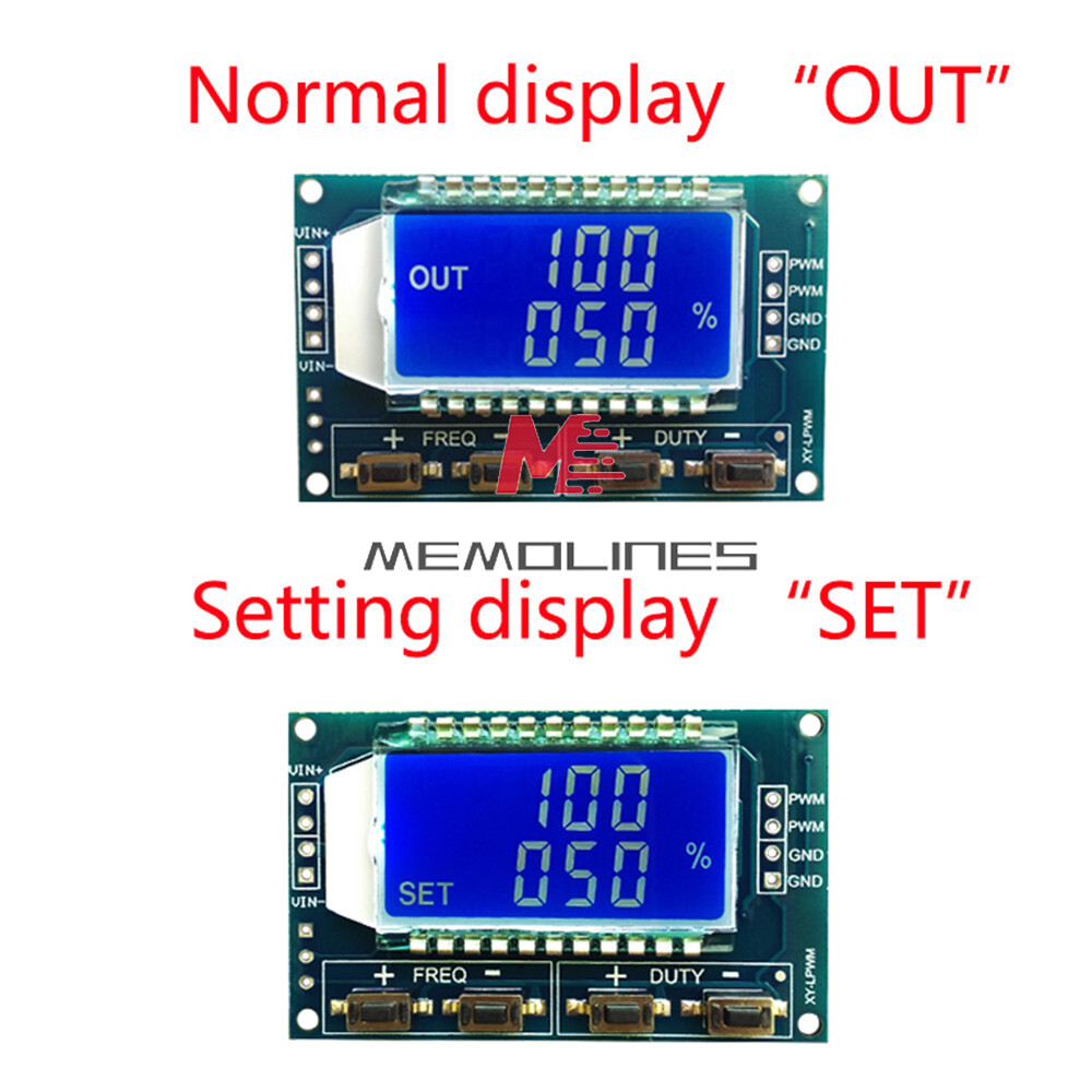 Adjustable PWM Pulse Frequency Duty Cycle Square Wave Signal Generator Module 2C