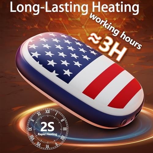 Hand Warmer Rechargeable Electric Hand Warmer, Fast Heating, Portable 2 Pack