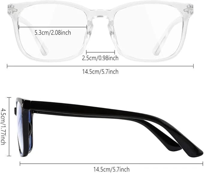 Blue Light Blocking Glasses, 2 Pack Blue Light Glasses Men, Blue Light Glasses
