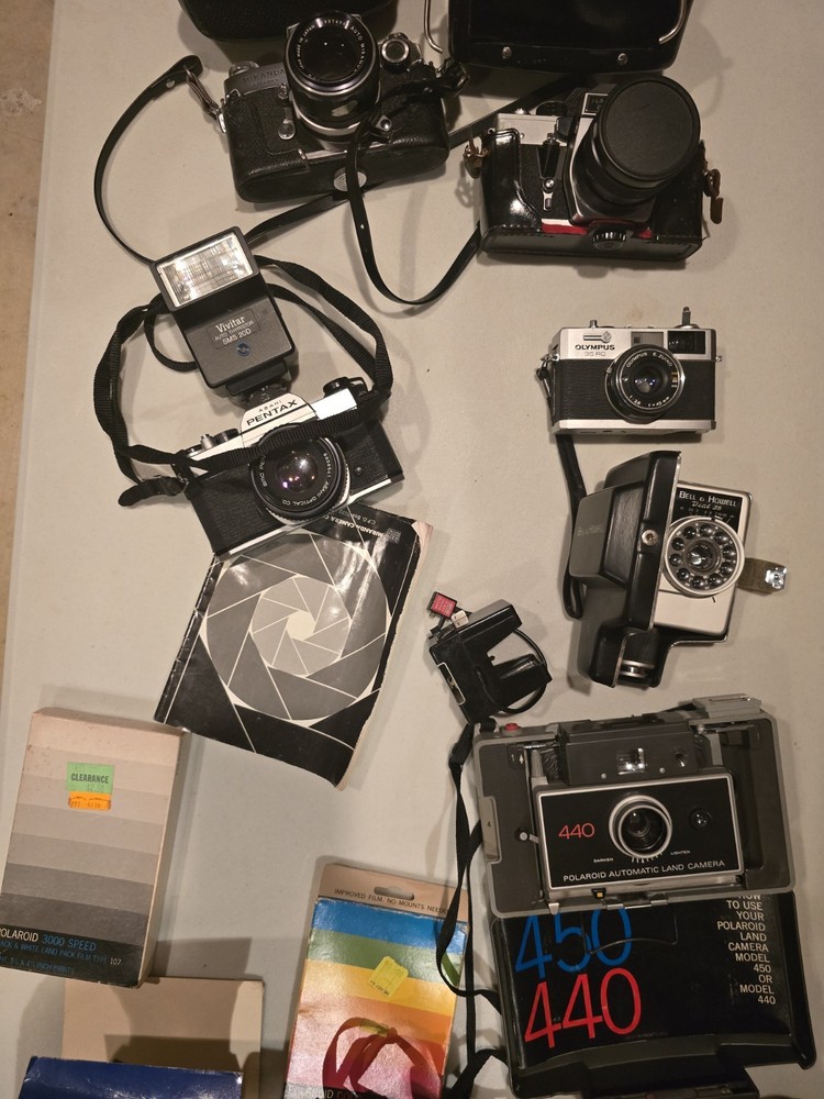 vintage camera lot untested