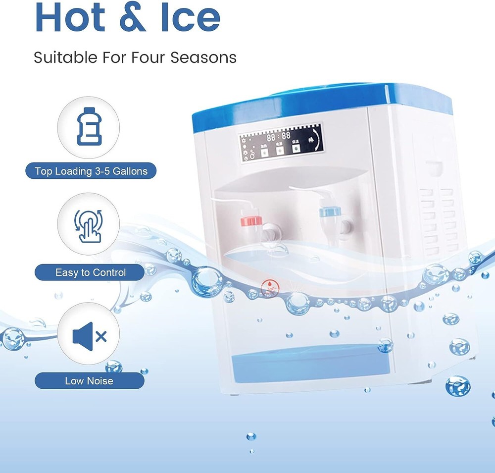 5 Gallon Freestanding Top Loading Hot/Cold Water Cooler Dispenser Detachable