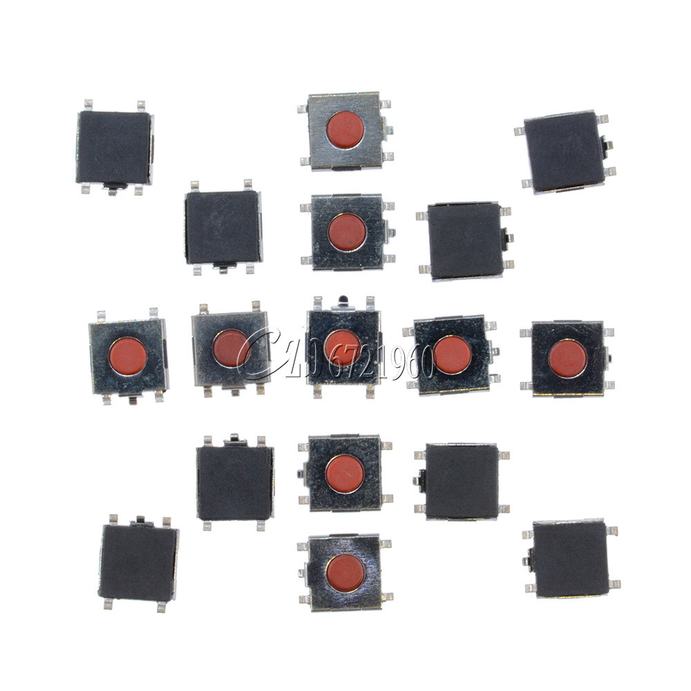 100pcs 6x6x2.5mm Tactile Push Button Switch Tact Switch Micro Switch 4 Pin SMD