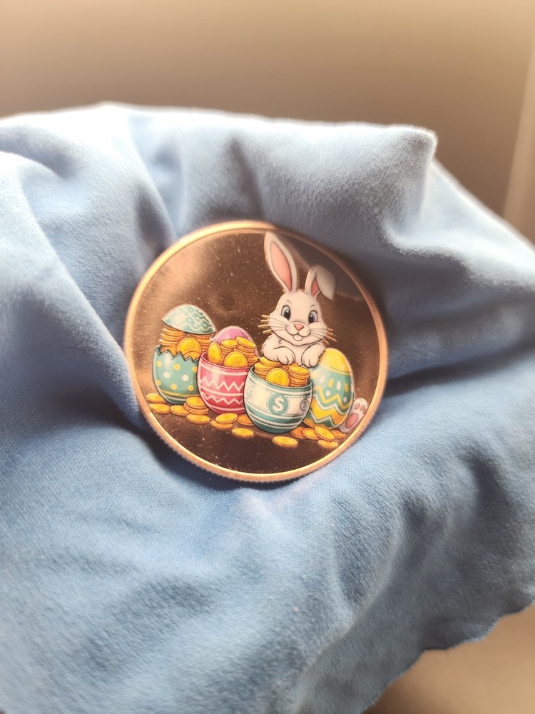 Easter Treasure Hunt 1 oz Proof Colorized Copper