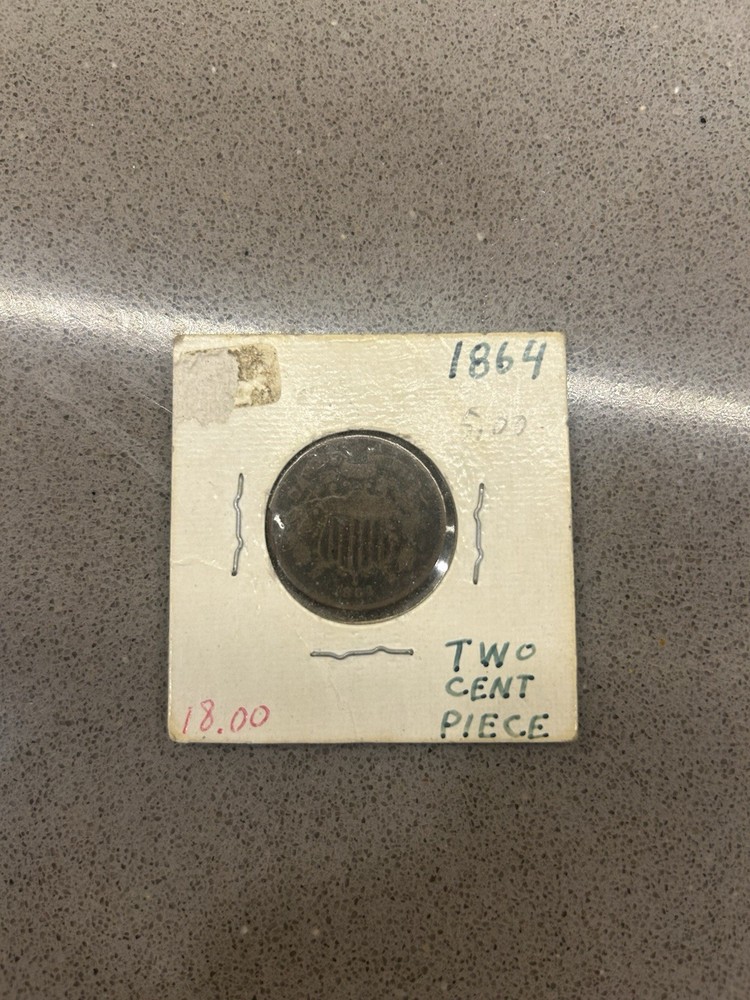 1864 2c Two Cent Piece