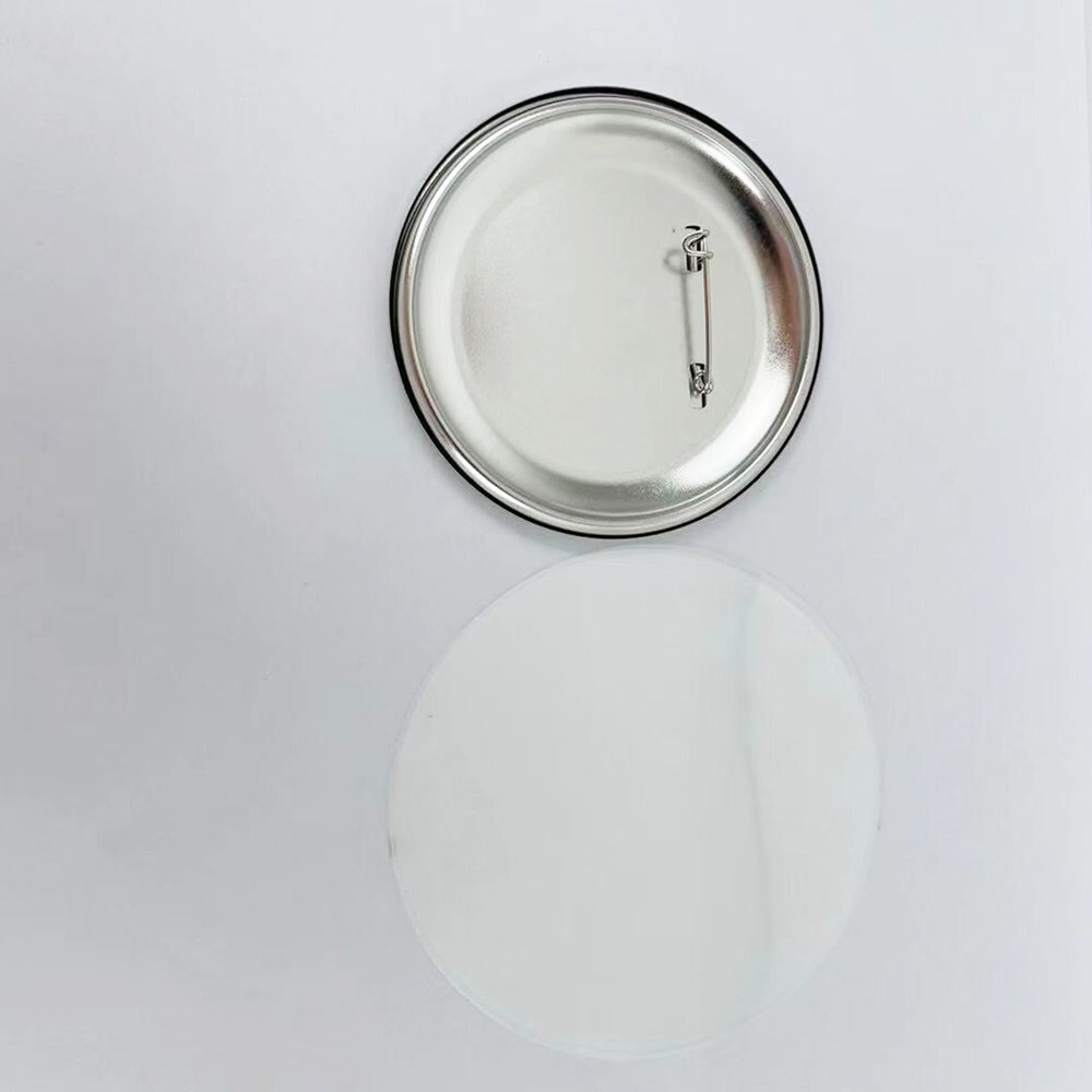 1-1/4" 32mm Button Badge Set Pin Back Parts for Button Maker Machine 100 Sets