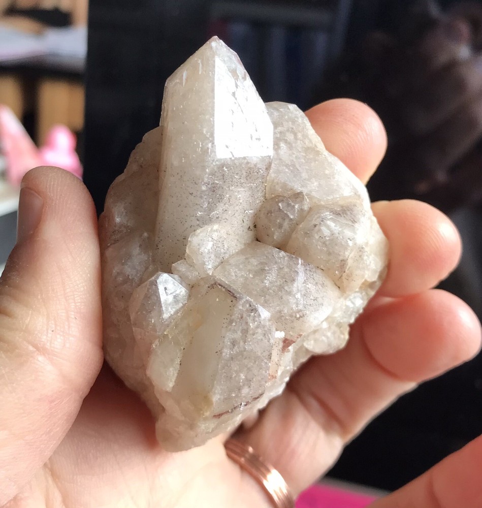 Colorado polka dot quartz crystal
