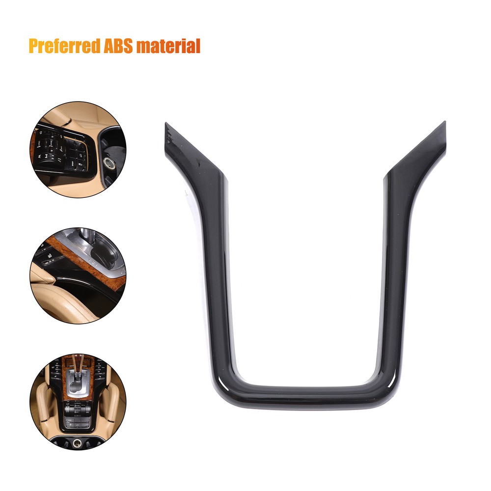 ABS Gloss Black Centre Console Frame Trim Cover For Porsche Cayenne 2011-2017