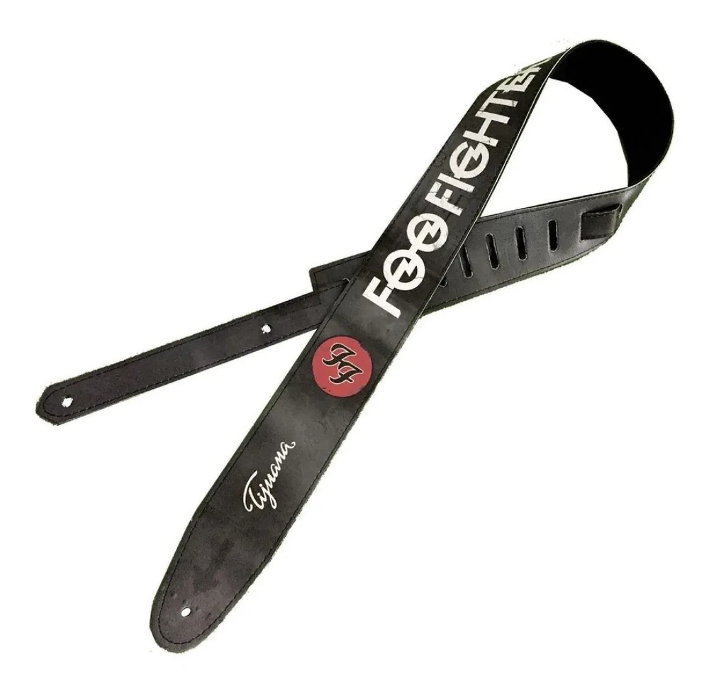 FOO FIGHTERS - GUITAR STRAP ECO LEATHER Adjustable - Length 1.4 m Width 6 cm