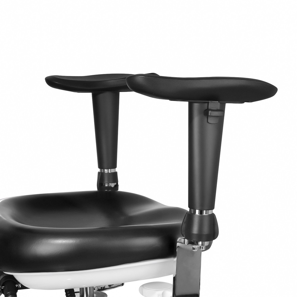 Dental 360° Mobile Dynamic Adjustable Chair with Armrest Imported PU Leather US