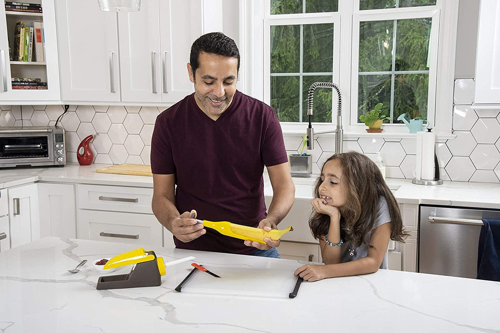 ® Kitchen Gadget - Core & Fill a Banana While Still in Its Peel