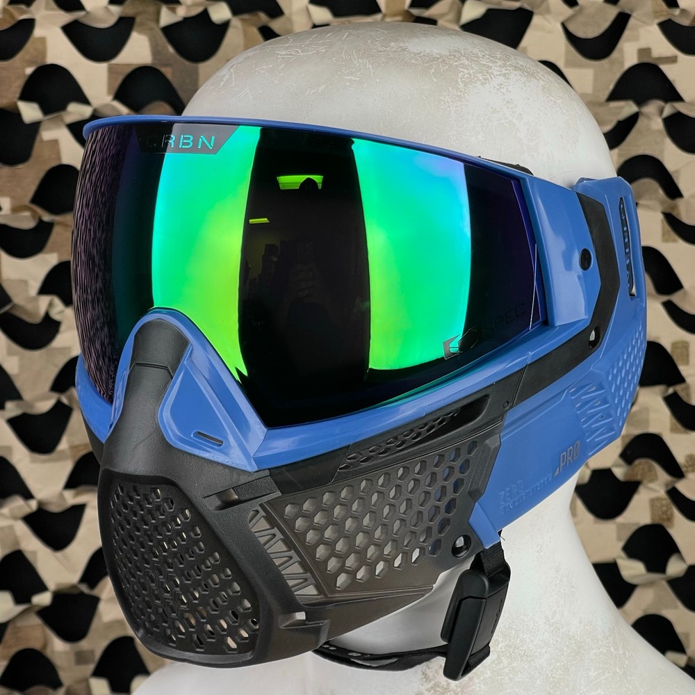 Carbon CRBN Zero Pro Paintball Mask (Less Coverage) - Cryo - Grey - Leaf Mirror