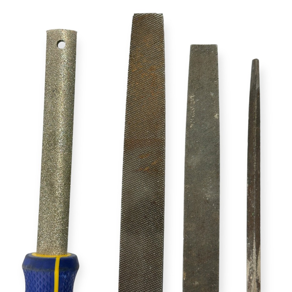 4 Pcs Nicholson, Qep and Assorted Triangular, Flat File Set, Made in USA