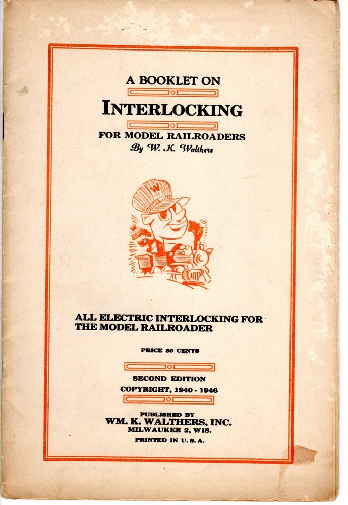 WILLIAM K WALTHERS TWO MODEL TRAIN LAYOUT CONSTRUCTION BOOKLETS - 1946