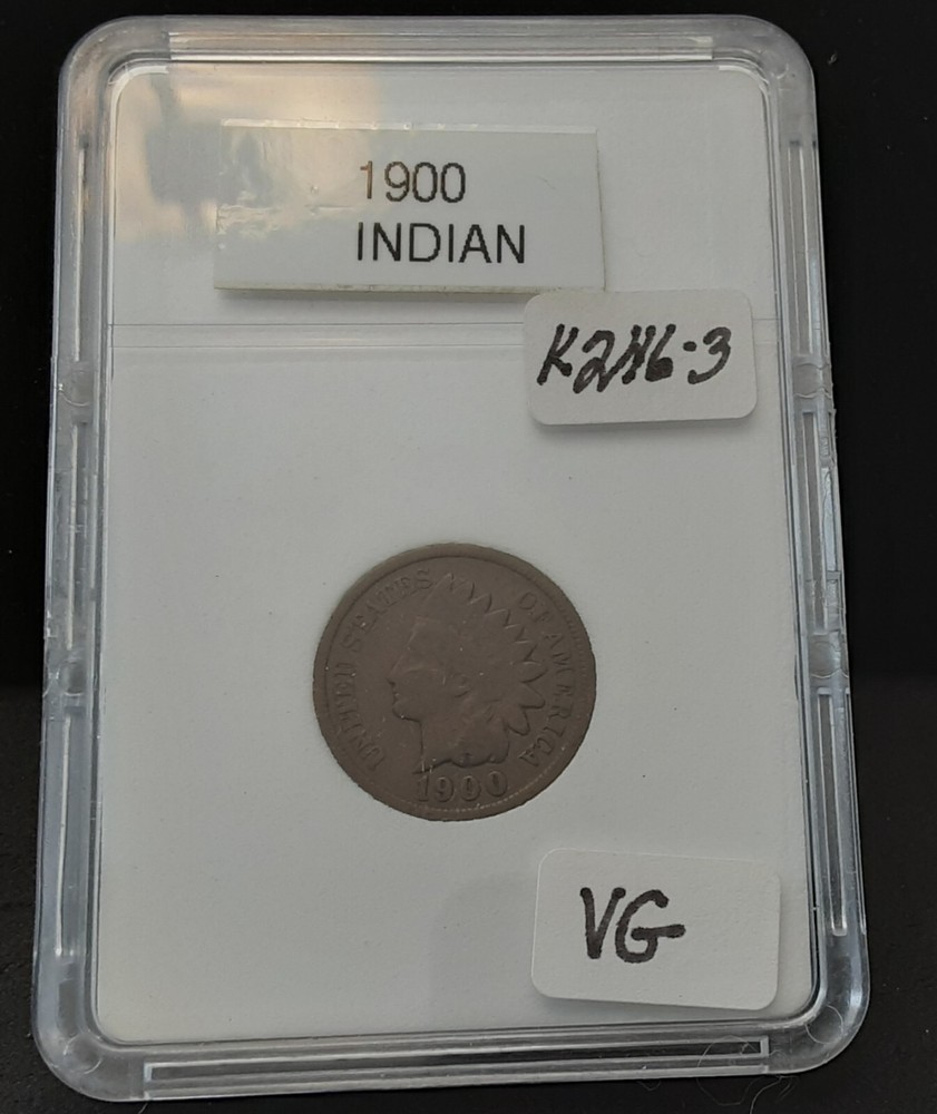 1900 INDIAN HEAD CENT - VG - IN PLASTIC CASE - K246-3
