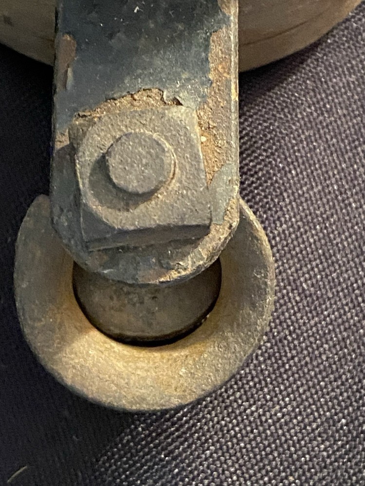 Antique Wooden Double Pulley