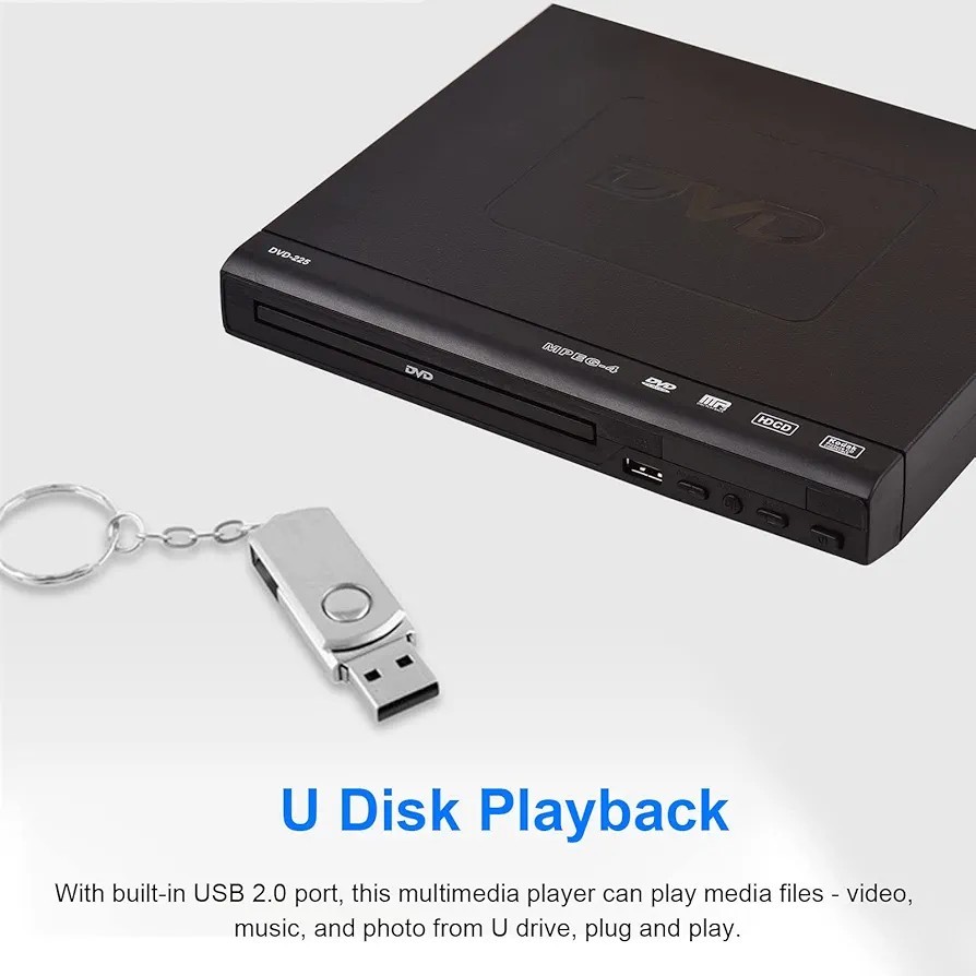 DVD Player DVD-225 Home DVD Multi Format DVD Player With Remote And RCA's