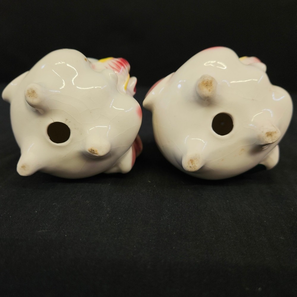 Vintage Elephant Anthropomorphic Salt & Pepper Shakers Missing Plugs