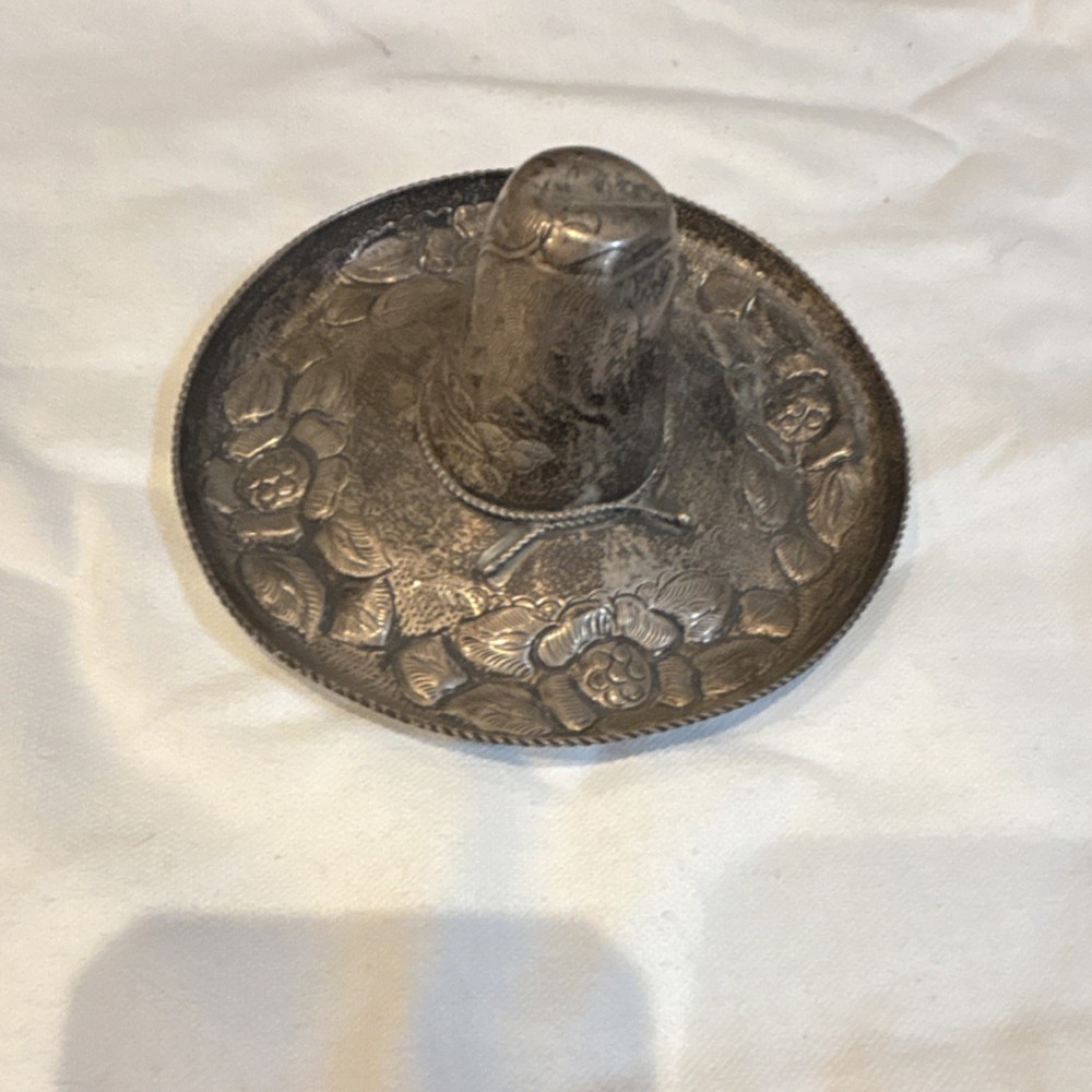 Vintage Mexican sterling silver sombrero