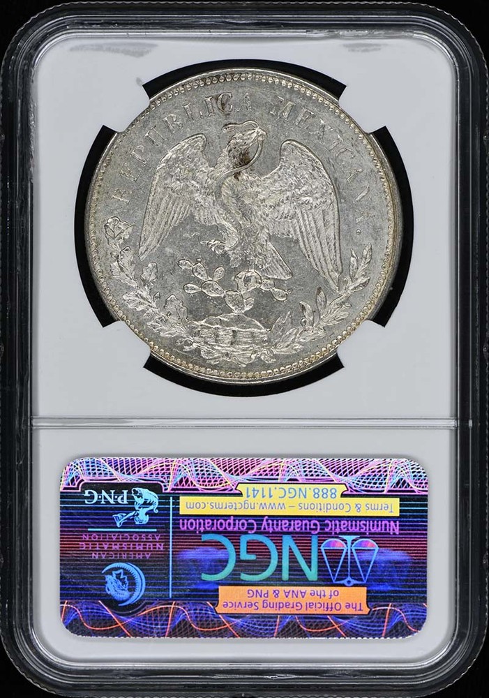 1908MO GV MEXICO PESO NGC MS62