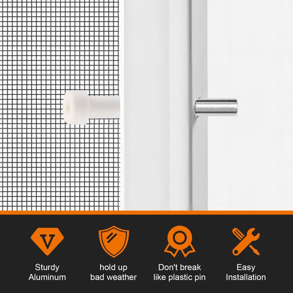 30Pack Window Screen Plunger Latches Windows Screen Replacement Plunger Pin S...