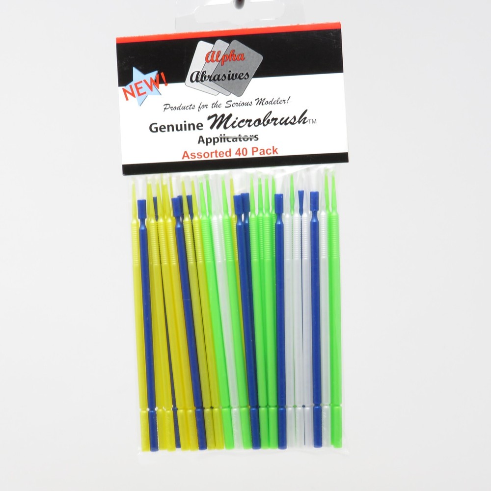 Alpha 1400 Microbrush Ultrabrush Assorted Applicator Pack Micro Brush Detailing