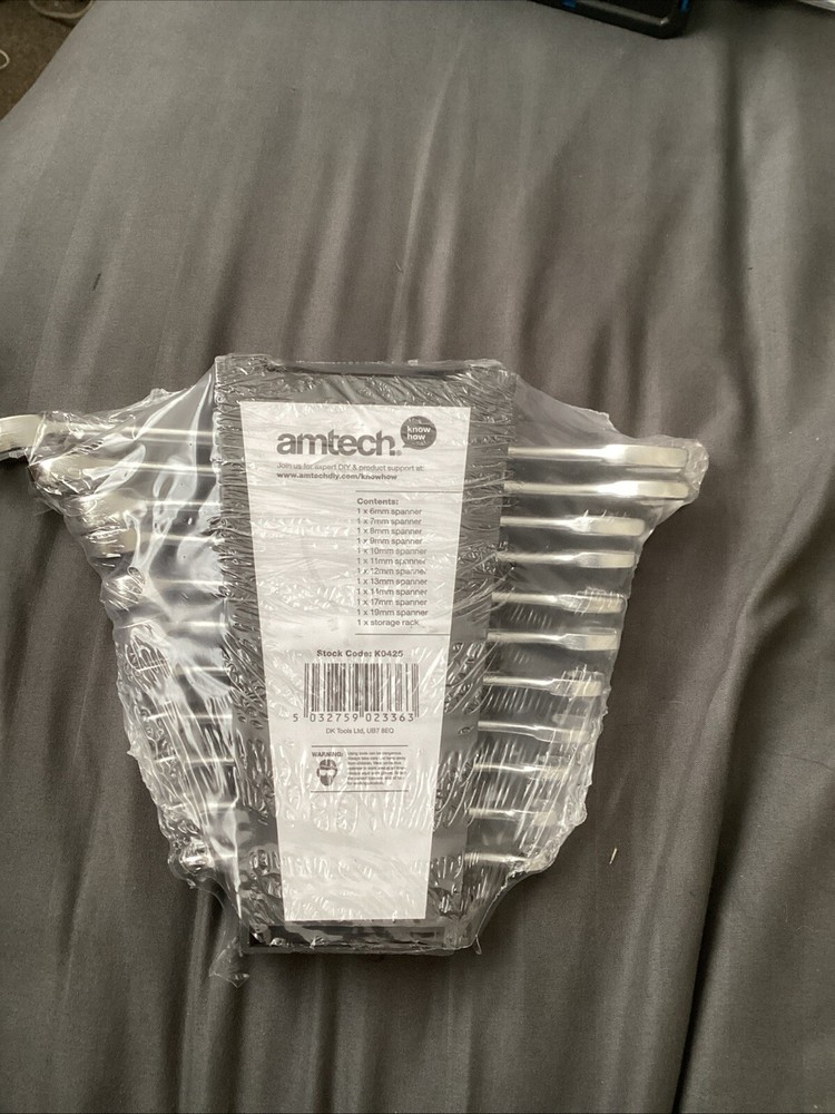 Amtech 11 Pce Combination Spanner Set M6-M19 With Rack