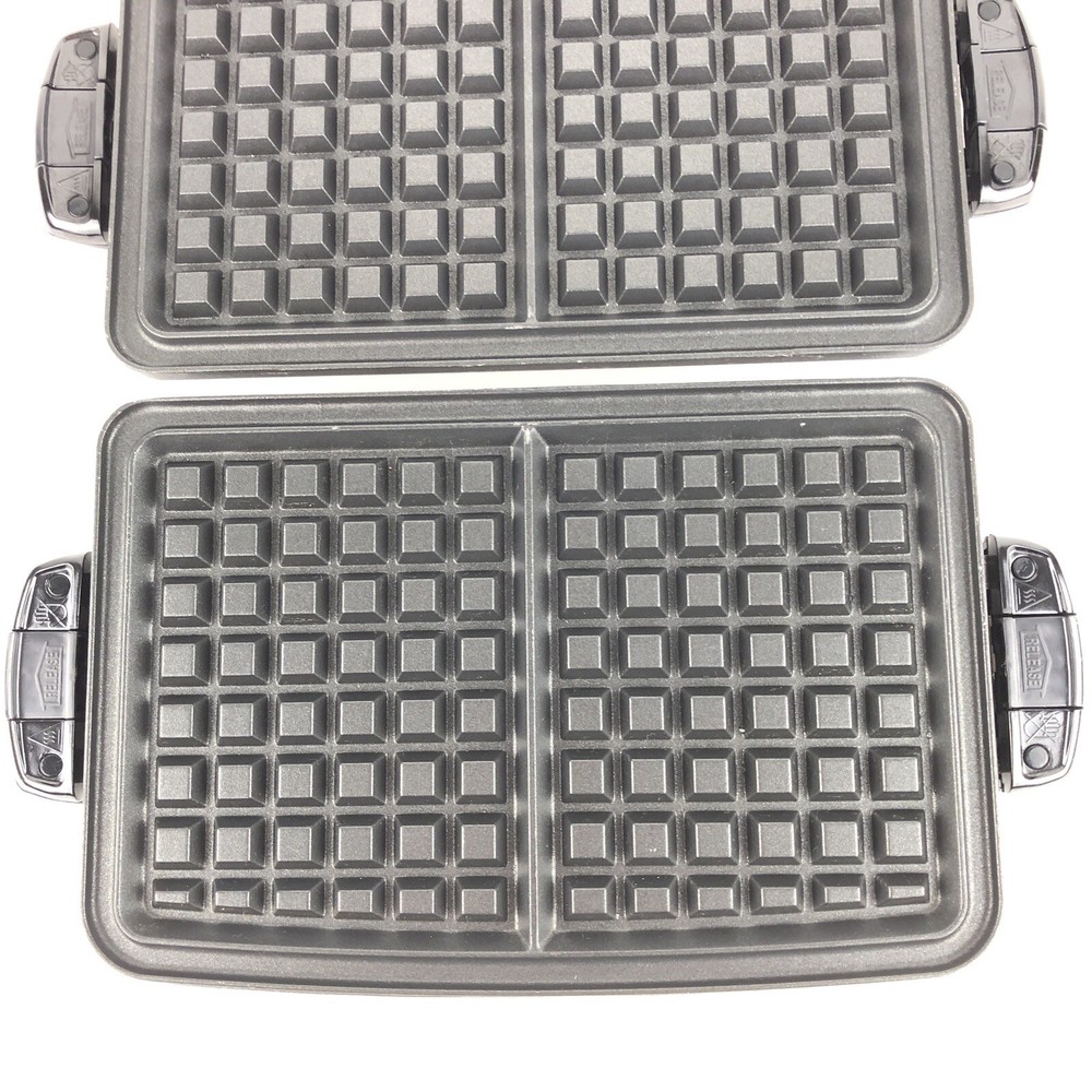 George Foreman Evolve Grille Griddle Waffle Plates TSK-2610 #1 & #3 Upper Lower