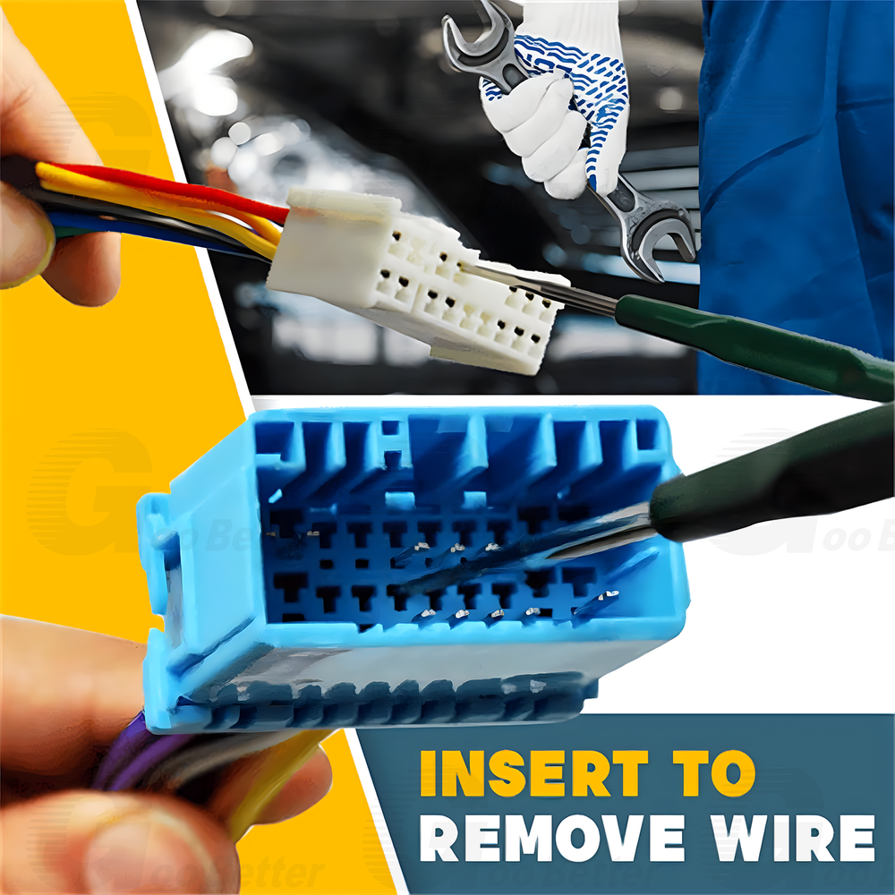 100pcs Pin Ejector Wire Kit Extractor Connector Puller Car Terminal Removal Tool